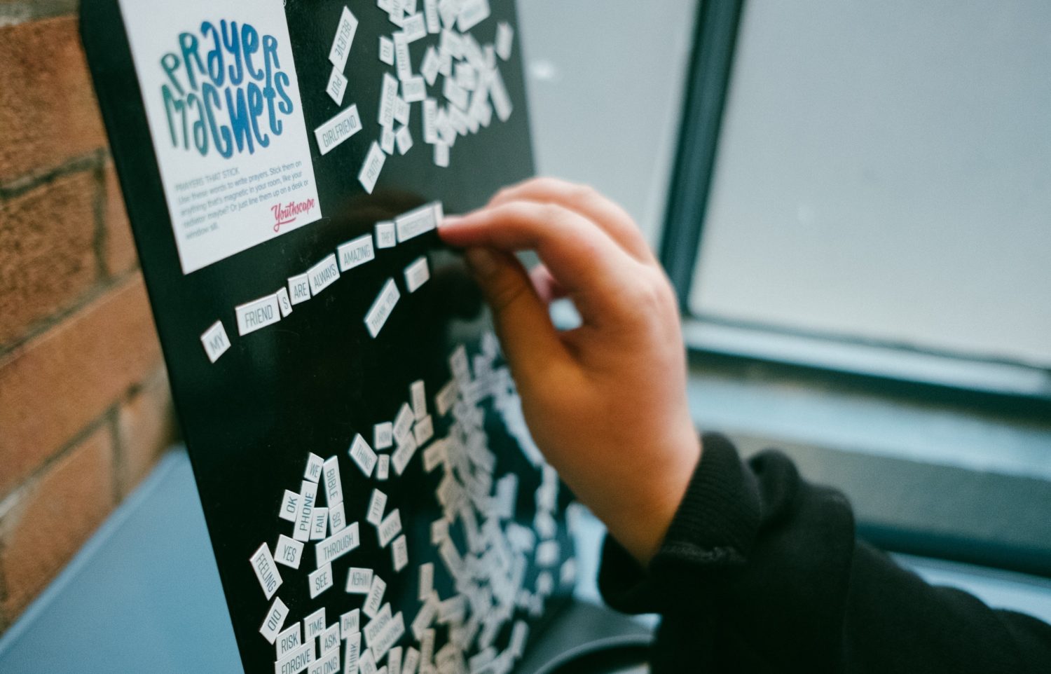 Young people use the words to construct their prayers