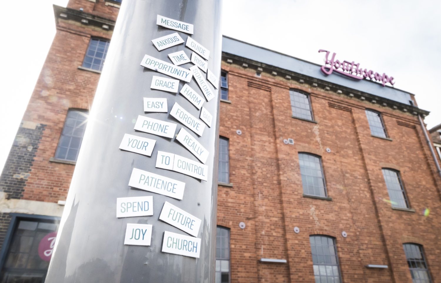 Magnetic words can be used to pray anywhere!